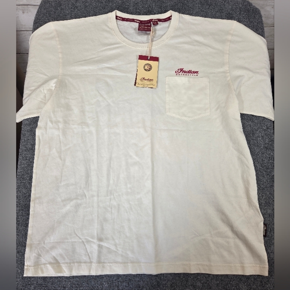 Indian Motorcycle Scout‎ 100 Years Shirt XL NWT Pocket Tee Biker Graphic